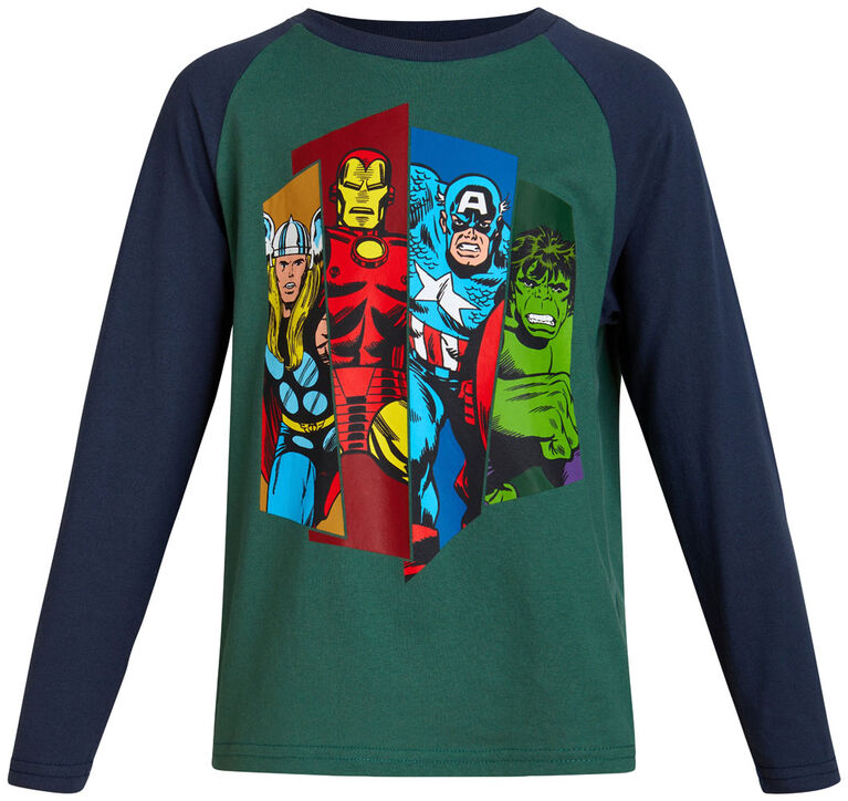 Marvel - Long Sleeve Tee - Avengers / Green / 4T