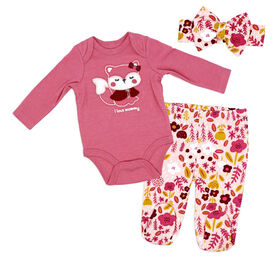 Sterling Baby 3 Pièces sur pied Ensemble : renard rose