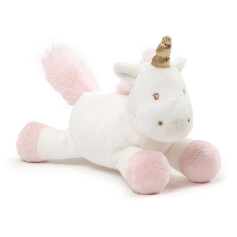 Baby GUND Luna Unicorn Stuffed Plush Rattle, 7 Inch