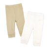Naturelle 2 Piece Cuffed Pant Set: Beige