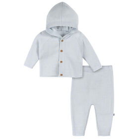 Just Born - 2 Piece Sweater Knit Set - Blue