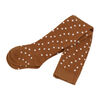 Baby Mode Ensemble 3 pièces en tricot froissé : motif floral marron, 3-6M