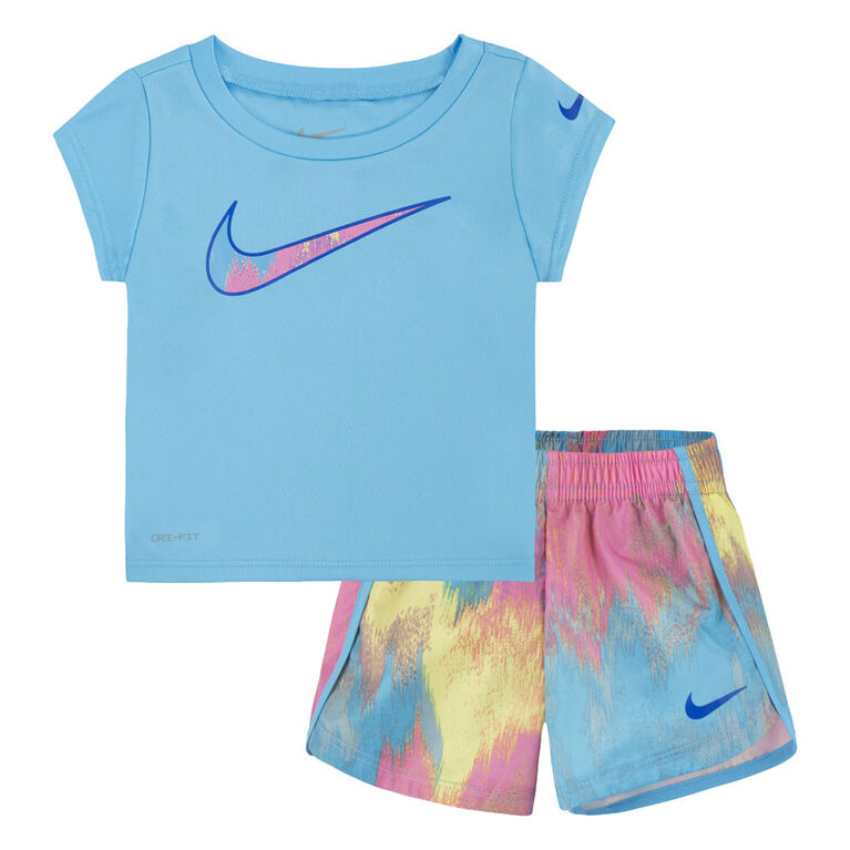 Ensemble de t-shirt et shorts Nike - Bleu