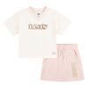 Levis T-shirt and Skirt Set - Pink - Size 6