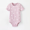 short-sleeve play all day organic bodysuit , 12-18m - light purple