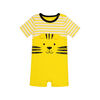 Snugabye Boys - Short Sleeve Romper - Lion Face Yellow/Black 0-3 Months