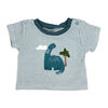 Sterling Baby 3 Piece Short Set: Blue Dinosaur 6M