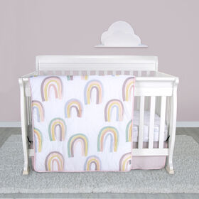 Painted Rainbow 4 Pc Crib Bedding