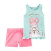 Carter''s 2-Piece Dinosaur Tank & Short Set - Blue, 12 Months