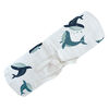 Cotton Muslin Swaddle/ Sea