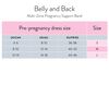 Belly and Back Multi-Zone Pregnancy Support Band - White, Small