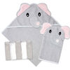 Baby Mode Signature 7 Piece Bath Set: Grey Elephant