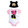 Disney Minnie Mouse 2-Piece Bodysuit and Hat Set - Pink, 9 Months