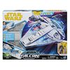 Star Wars Force Link 2.0 - Millennium Falcon du Raid de Kessel avec figurine de Han Solo.