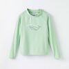 surf's up long-sleeve rashguard, 5-6y - aqua