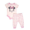 Disney Minnie Mouse 2-Piece Bodysuit and Pant Set - Pink, 3 Months