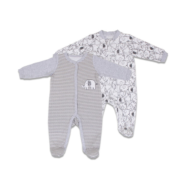 Koala Baby 2-Pack Sleeper - Elephant, Newborn