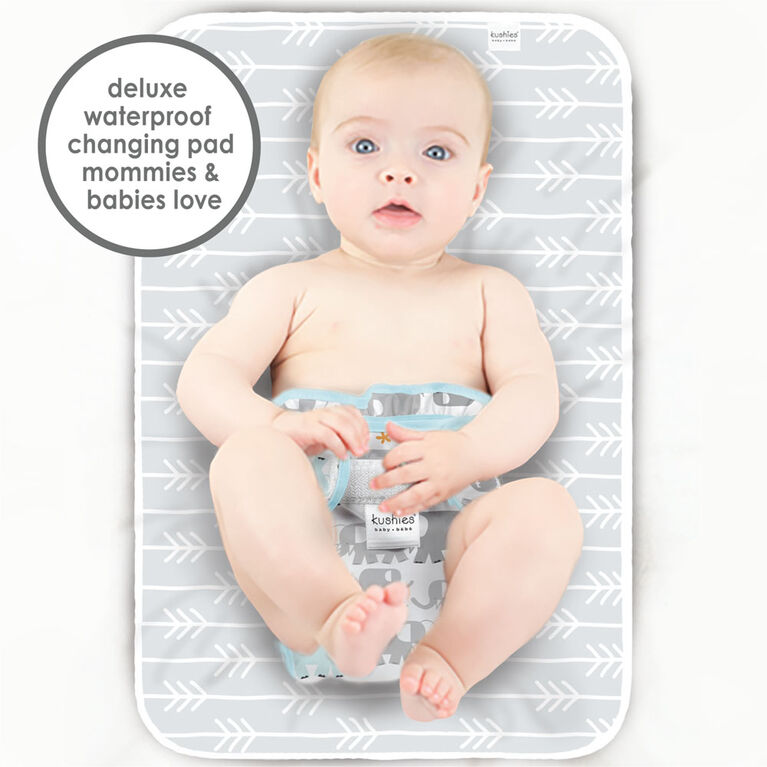 Kushies Alèse imperméable Flannel Flèches gris
