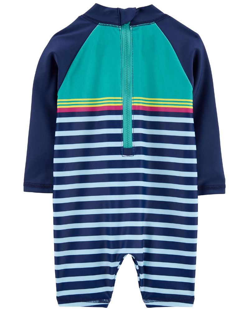 Carter s Striped One Piece Rashguard Babies R Us Canada