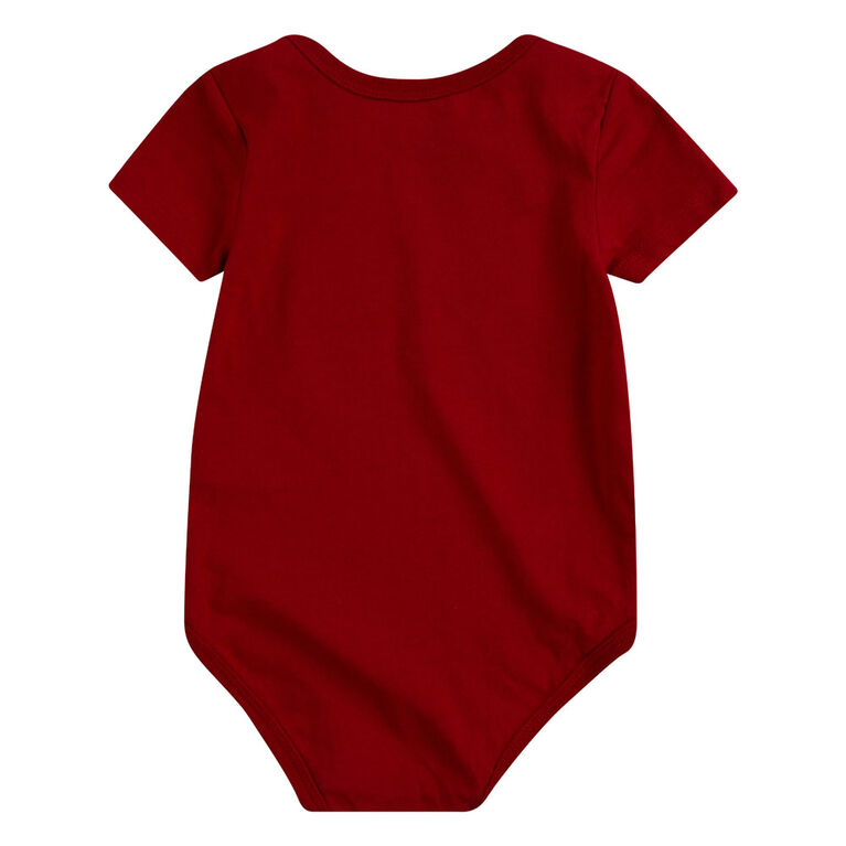 Batwing Creeper Bodysuit- Levis Red - Size 18M
