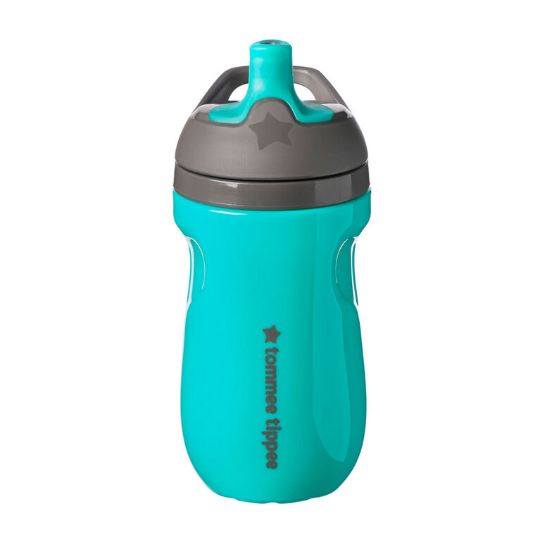 Tommee Tippee Insulated Sportee Cup, Spill-Proof (9oz, 12m+, Teal)