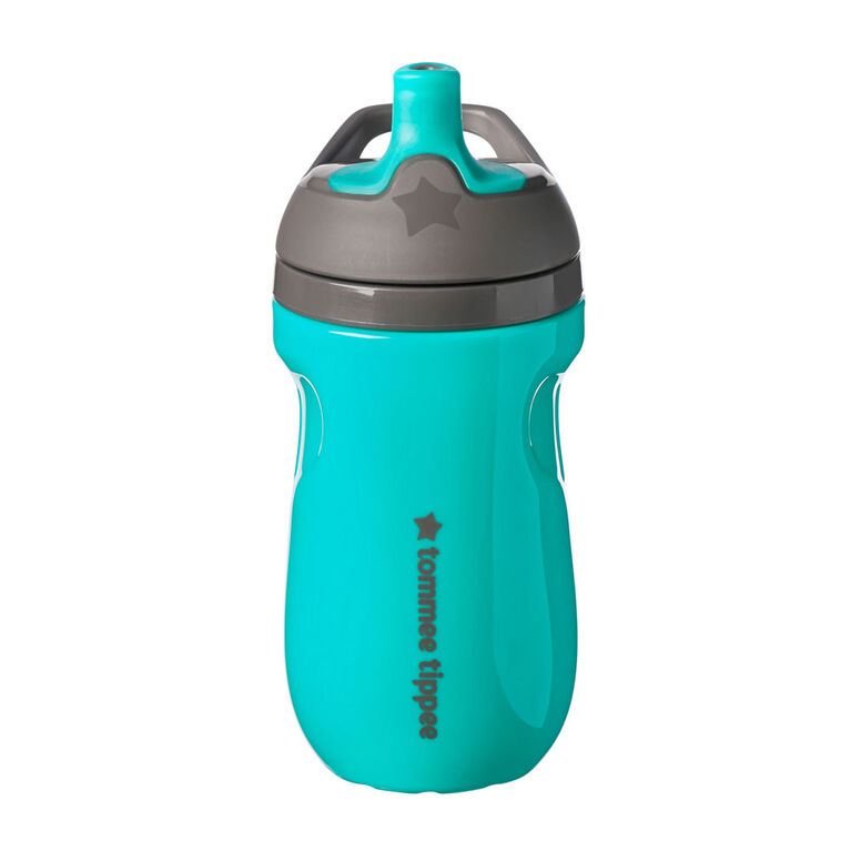 Gourde isotherme de Tommee Tippee, anti-fuite (9 oz, 12 m+, sarcelle)