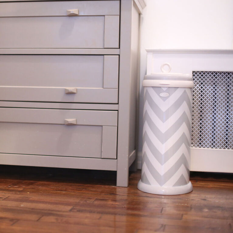 Ubbi Diaper Pail - Grey Chevron