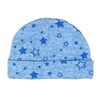 Freshly Made by Tendertyme Pyjama en coton bio chiné étoiles bleues avec bonnet - prématuré