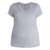Motherhood T-Shirt À Manches Courtes Et Col En V Froncé Sur Le Côté