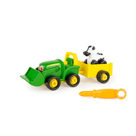 John Deere Build-A-Buddy - Tracteur Bonnie Scoop Avec Un Chariot, Une Vache Et Un Tournevis