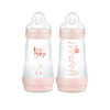 MAM 9Oz 2Pack Matte Bottle 2+Mo