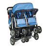 Child Craft Sport Multi-Child Quad Stroller, 4-Passenger - Blue