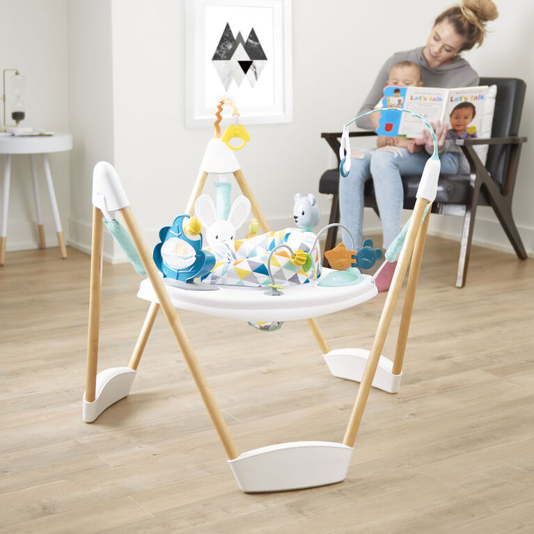 Evenflo Sautoir sur un cadre ExerSaucer Woodland Wonder