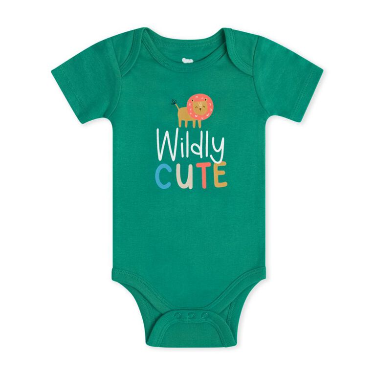 Koala Baby 4 Pack Short Sleeve Bodysuit, Blue Pop, Newborn
