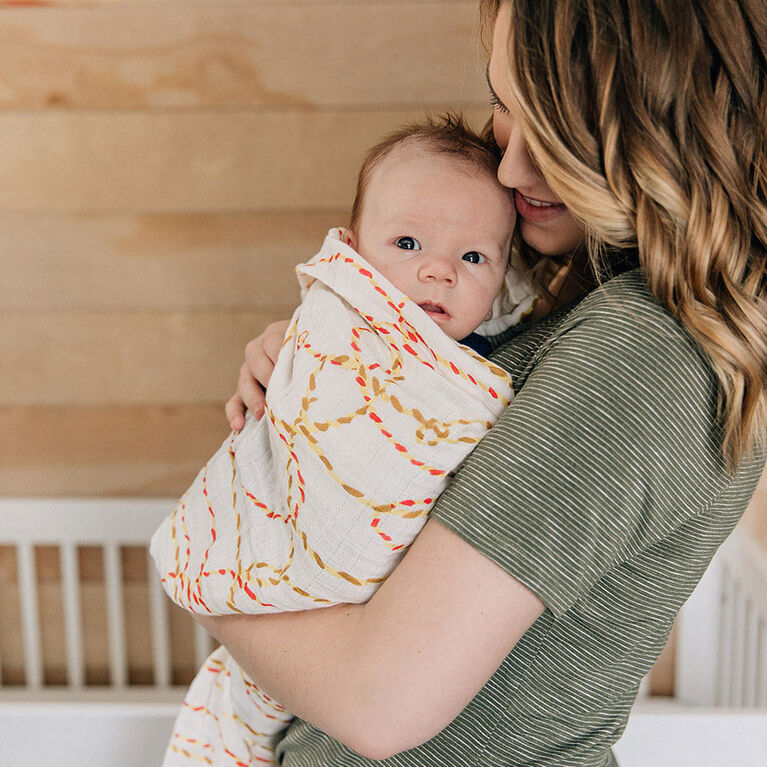 Red Rover Cotton Muslin Swaddle 3 Pack Howdy Horse Babies R Us Canada