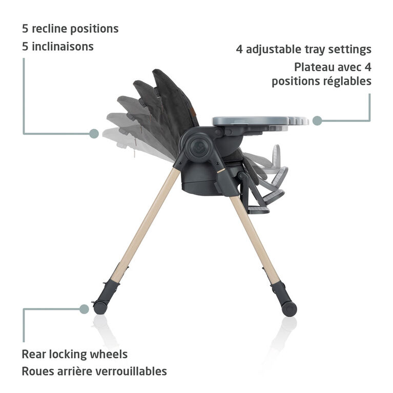 Maxi-Cosi Minla 6 in 1 High Chair - Beyond Graphite