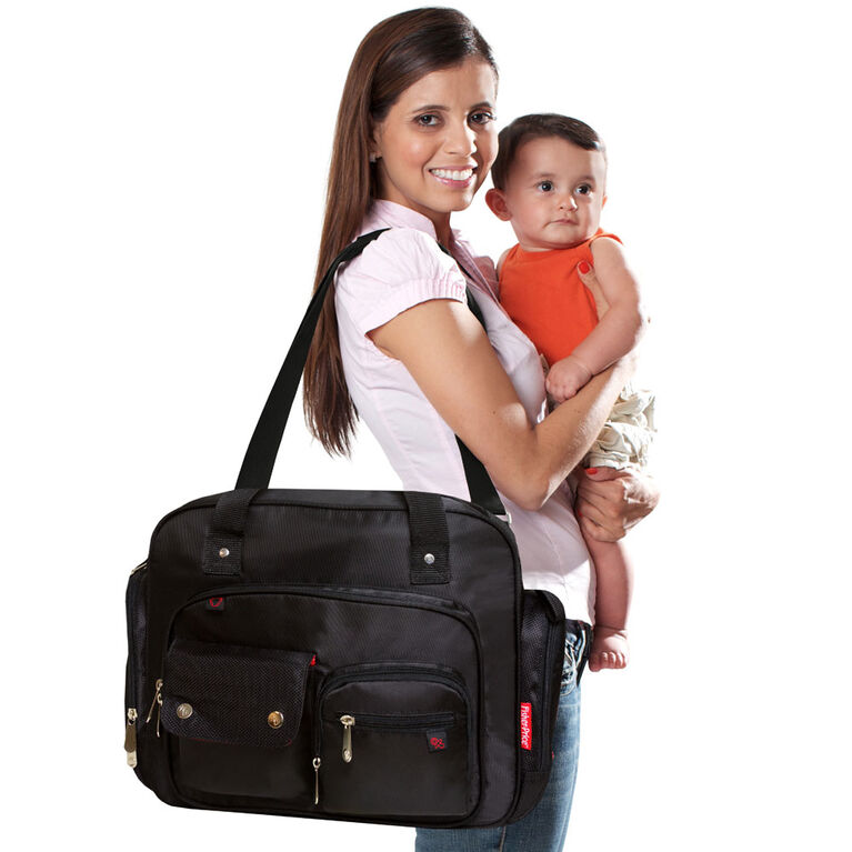 Sac &agrave; langer Fisher Price FastFinder Organiser, noir