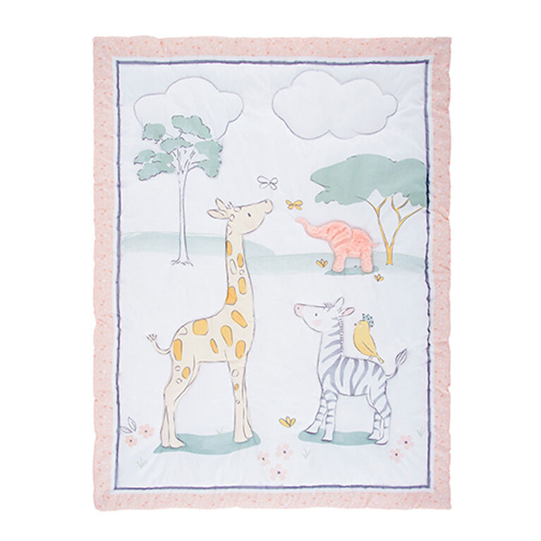 Sammy & Lou 4 Piece Crib Bedding Set - Sweet Safari