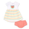 Robe manches courtes avec culottes bouffantes Koala Baby, motif pastèque, 0-3 Mois
