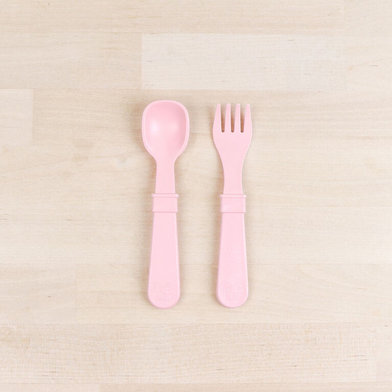 Re-Play Couverts Pour Tout-Petits (Ensemble De 8) - Rose Glace