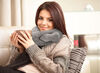 Sharper Image Travel-Ready Massaging Neck Wrap, Gray