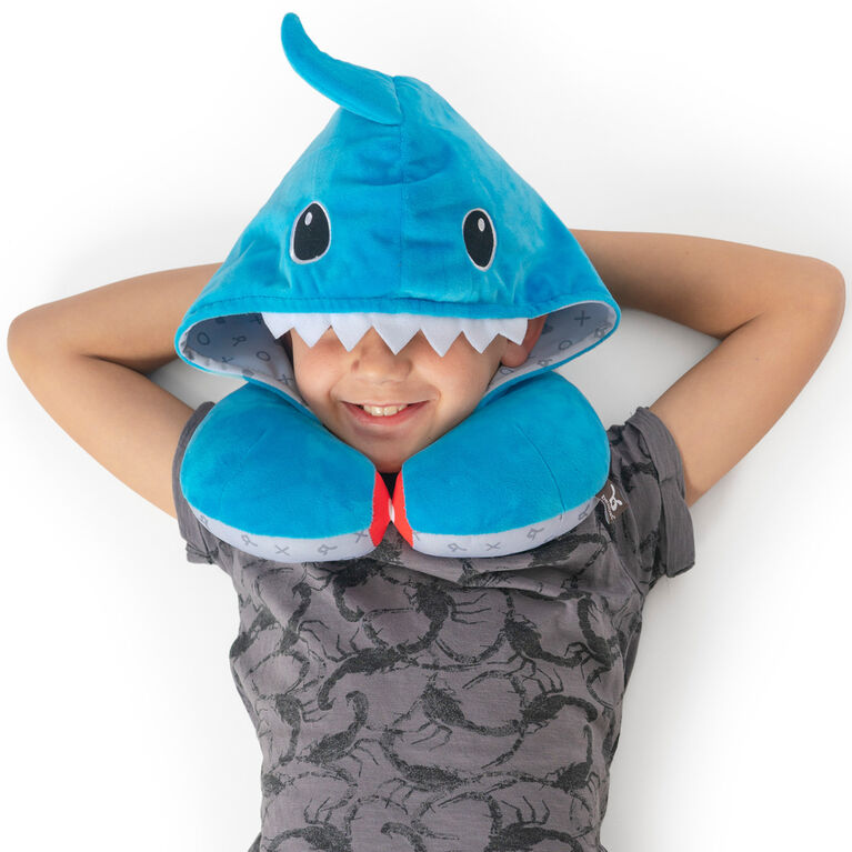 Appui-tête doux à capuche Benbat - Requin / Bleu / 3-12 ans