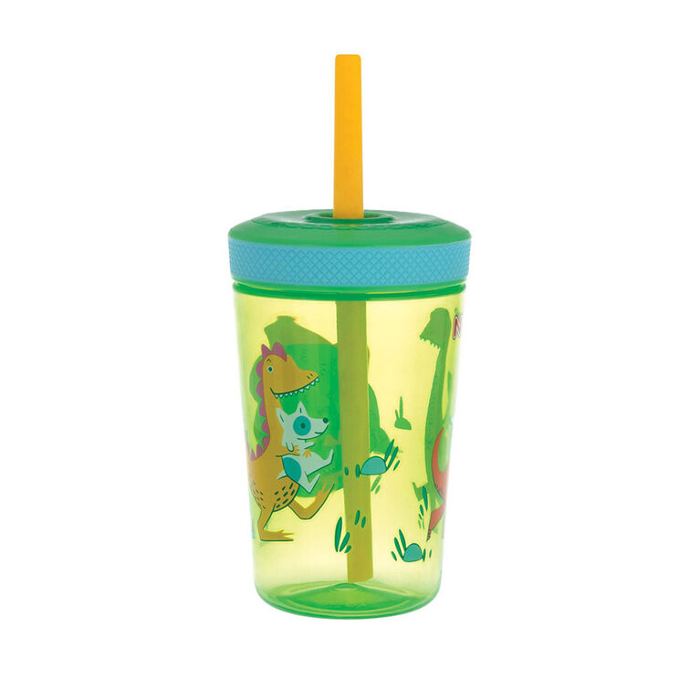 Nuby Thirsty Kids No-Spill Super Sipper Sip-it 14 oz. - Dinosaur