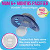 MAM Attitude Orthodontic Pacifier, 6+ Months 2-Count, Blue