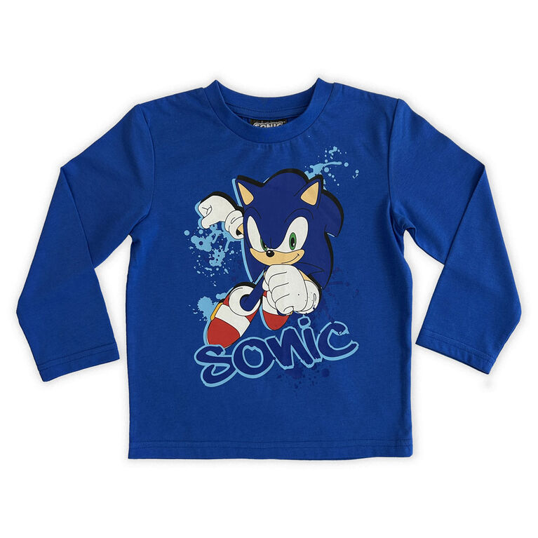 Sonic Long Sleeve Tee - Blue 5T
