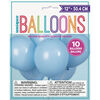 10 Ballons 12 Po - Bleu Poudre