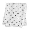 Lulujo Baby Hello World Newborn Bamboo Hat and Swaddle Blanket Set XO