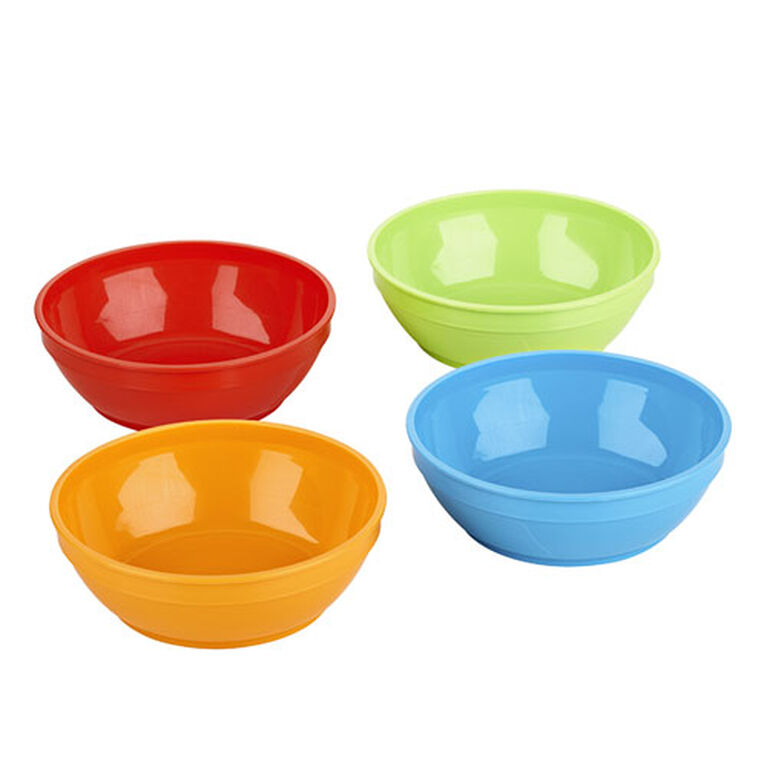 First Essentials by NUK Bunch-a-Bowls, Assorted Colours, 4-Pack
