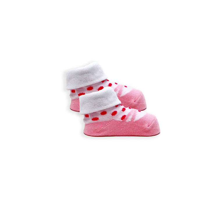 Tendertyme  2 Pack socks in Mesh bag: Pink