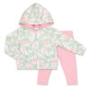Koala Baby Tropical Girl Floral Hoodie/Legging 2 Piece Set, 0-3 Months